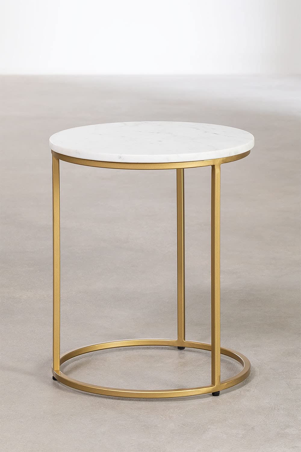 Sklum Kaley tavolino in marmo Ø37 cm oro