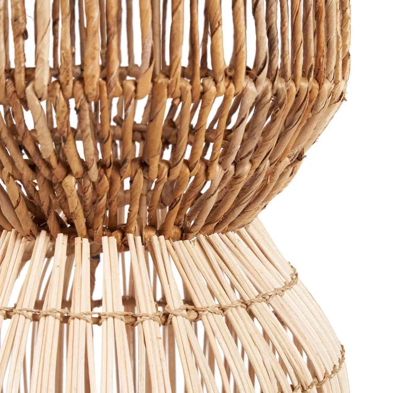 Bambua ChemChem L lampada a sospensione rattan naturale