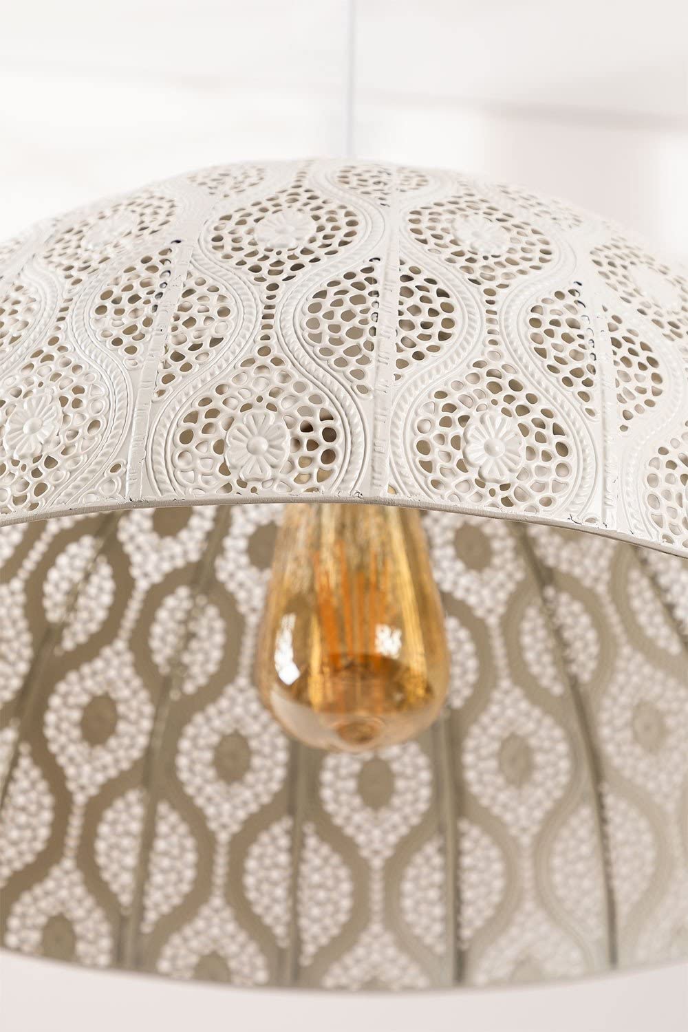 Sklum Meraki lampadario bianco antico metallo