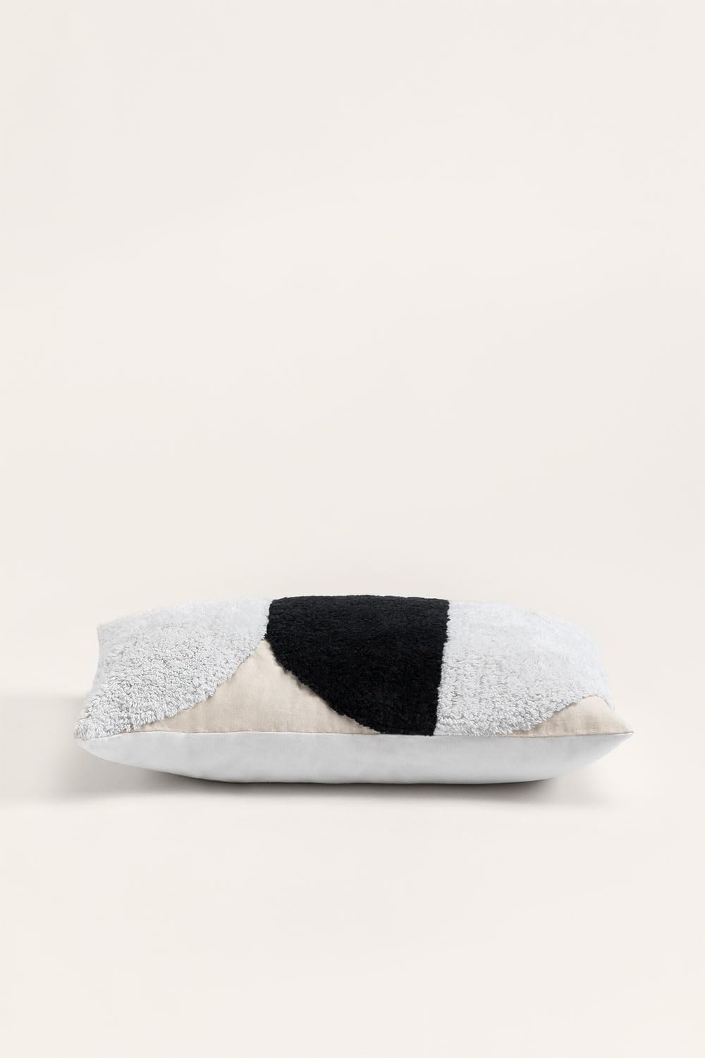 Sklum Lennor cuscino rettangolare cotone 30x50 cm bianco nero
