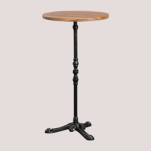 Sklum Azteca Tavolo Alto Rotondo 60 cm Acacia