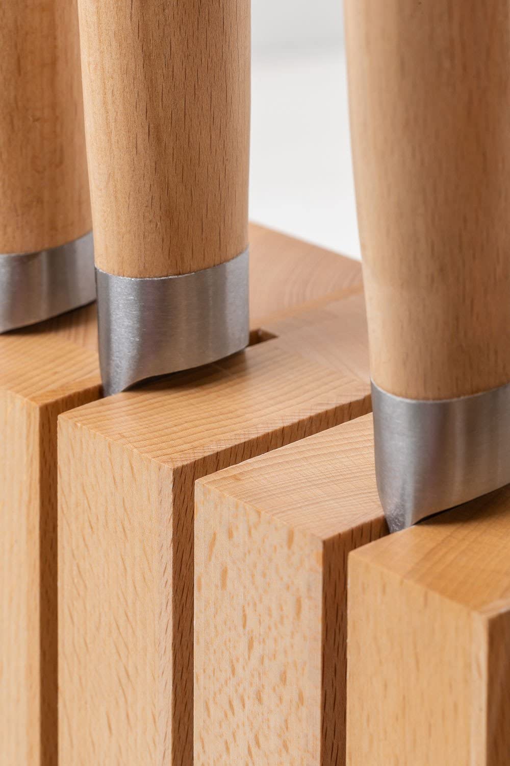 Sklum Datte set coltelli cucina con ceppo in legno
