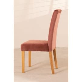 Sklum Cindy Sedie Sala da Pranzo Velluto Pack 2 Rosé
