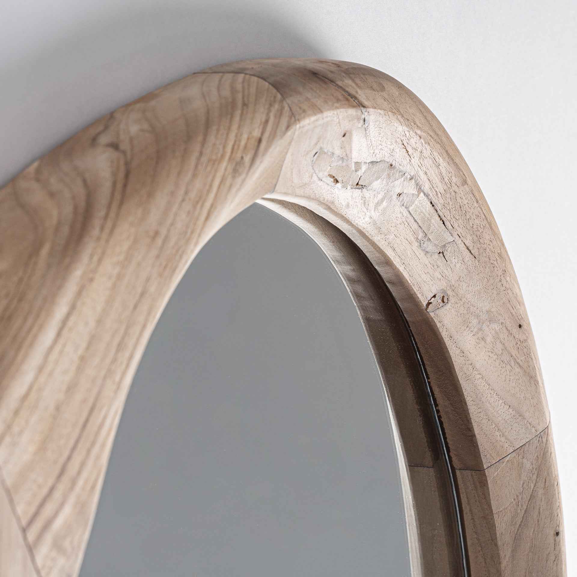 Bambua Humble specchio da parete legno mango naturale