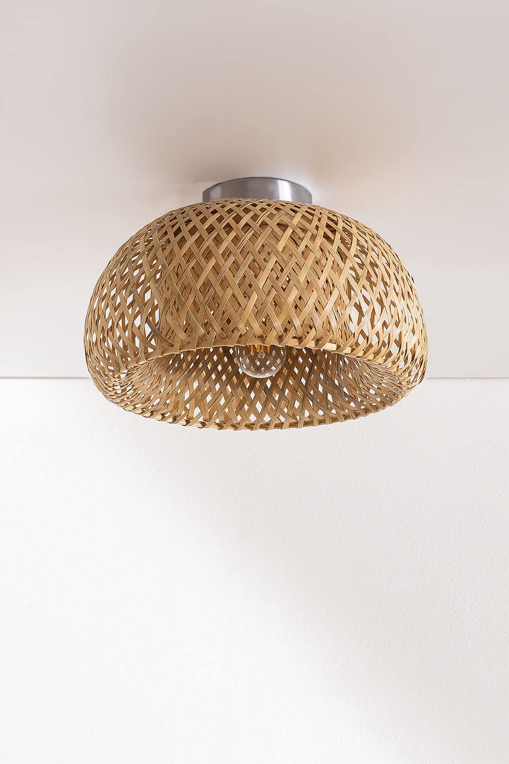 Sklum Taumper Lampada da Soffitto in Bambù Ø30 cm