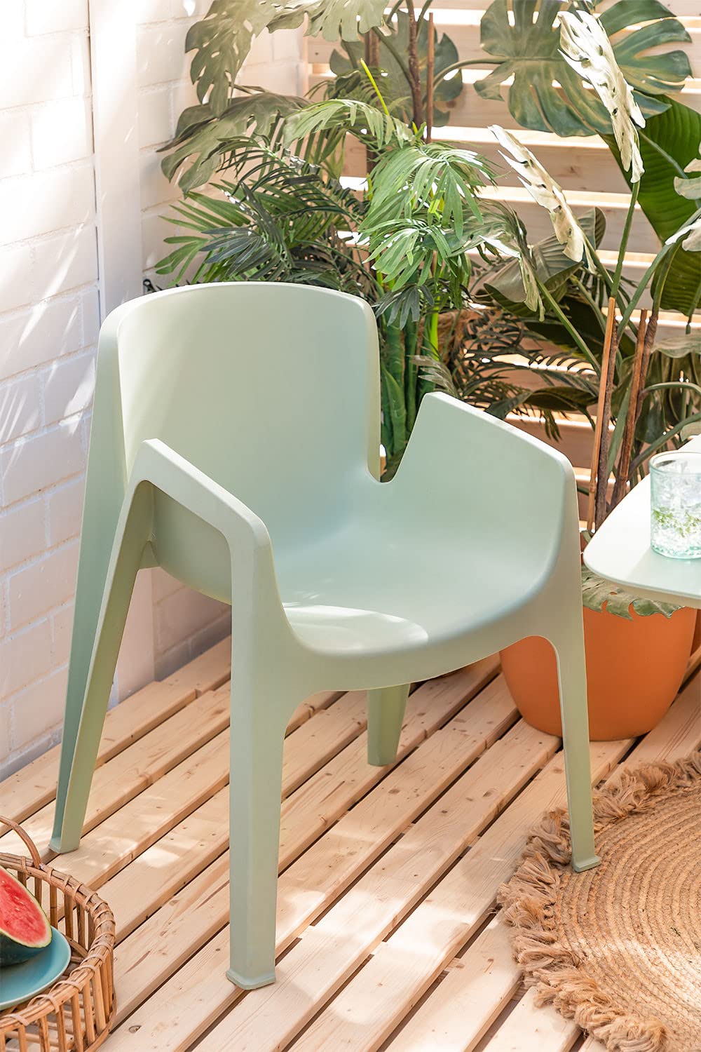 Sklum Nina sedie giardino impilabili celadon 2 pezzi
