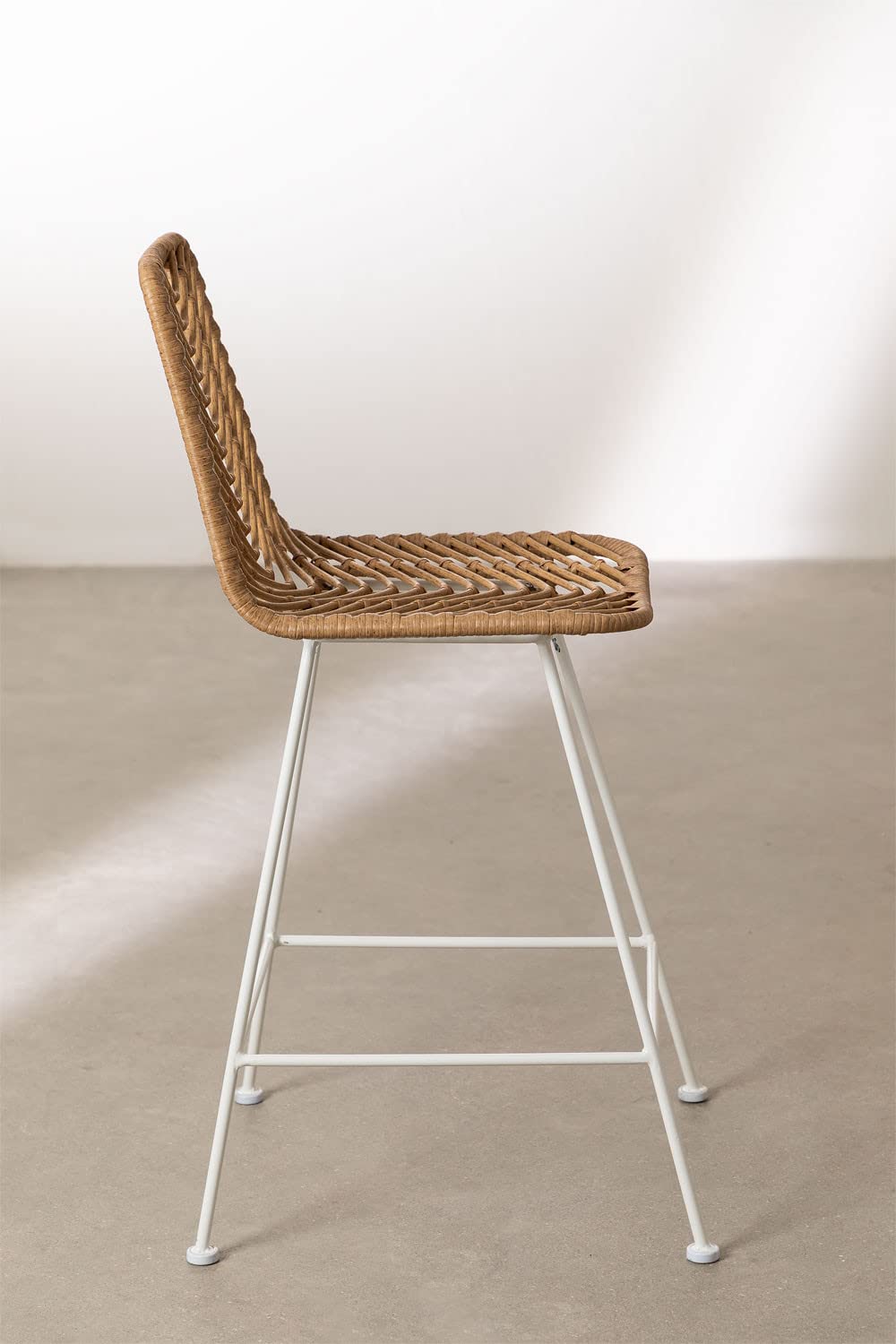 Sklum Gouda sgabelli alti giardino rattan naturale 2 pezzi