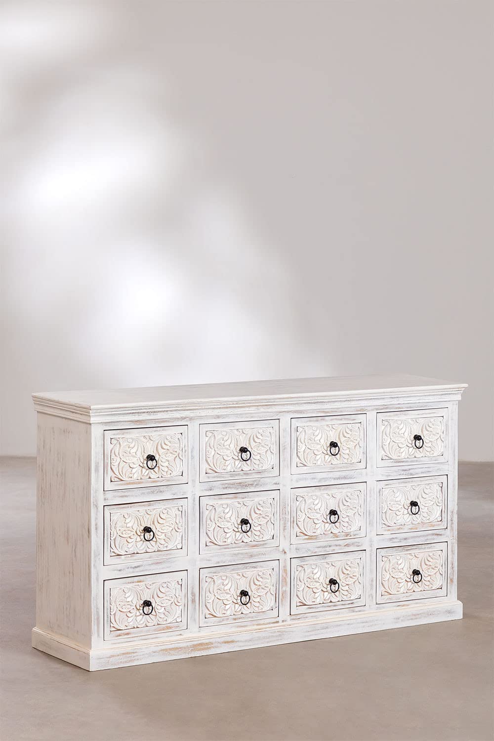 Sklum Baran credenza bianco vintage 154,5 cm mango