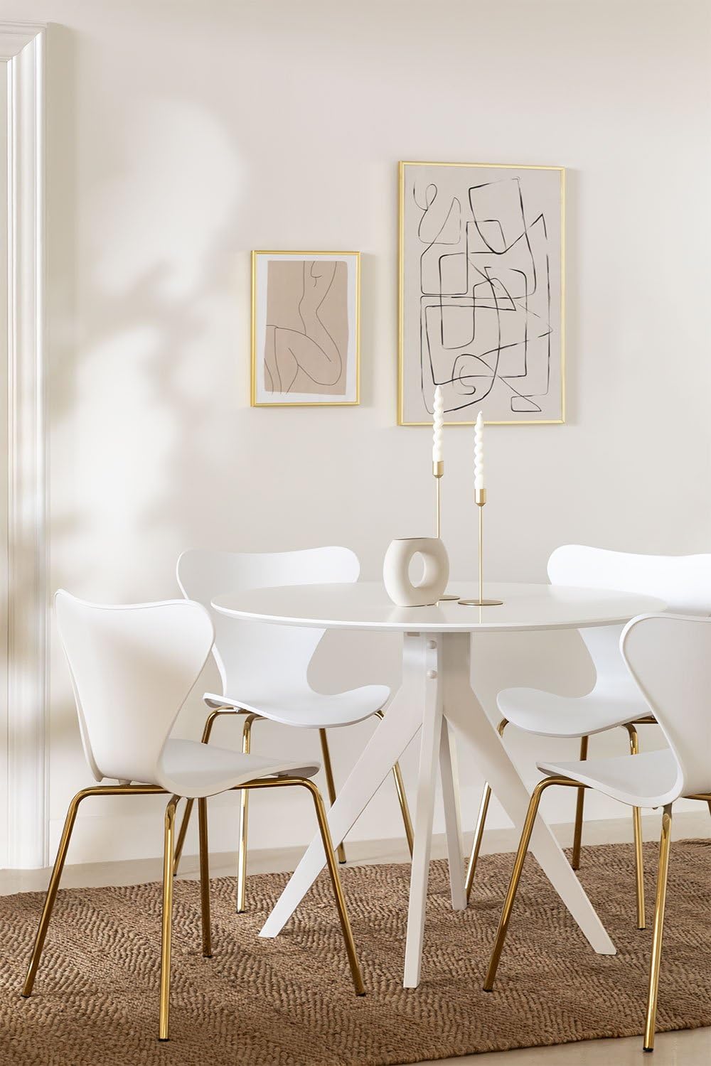 Sklum Sekiz Ø100 cm tavolo rotondo legno sala da pranzo 4 posti