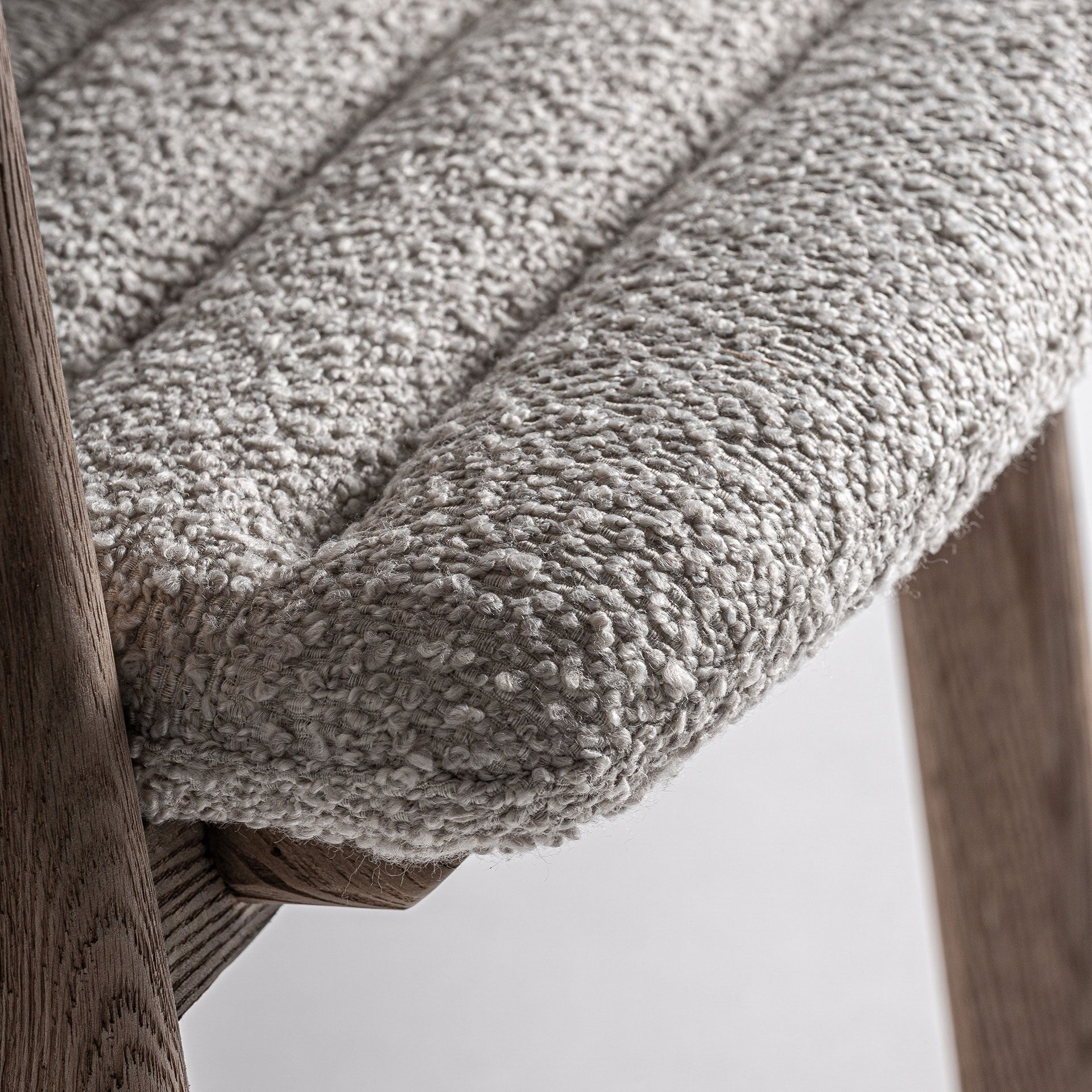 Bambua Jacquard sedia beige struttura olmo