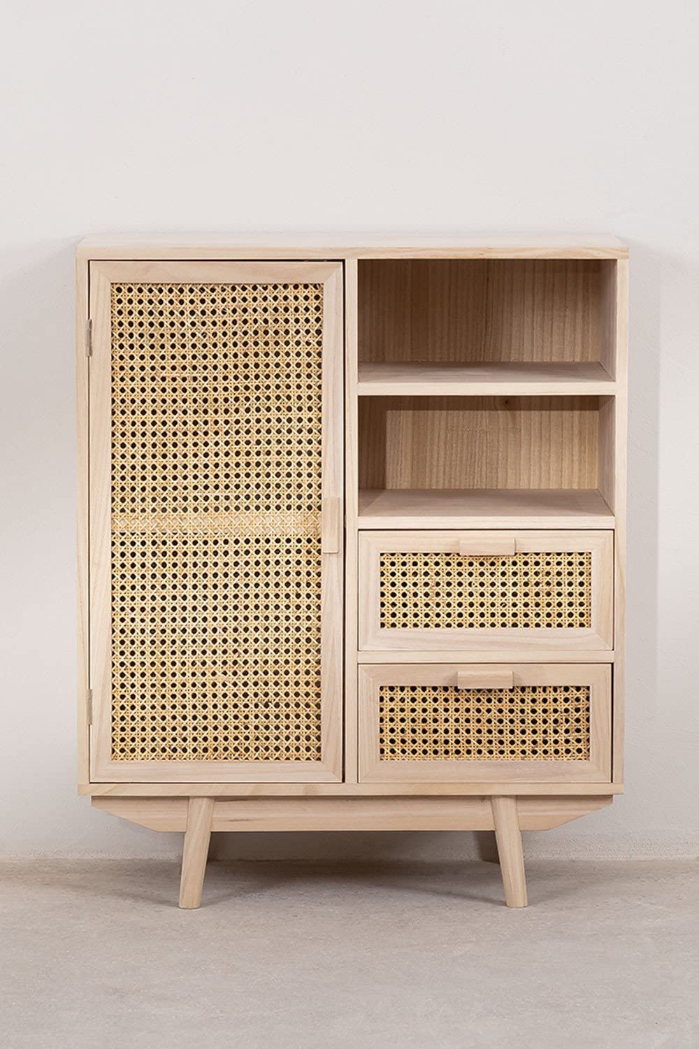 Sklum Ralik credenza legno paulownia con cassetti