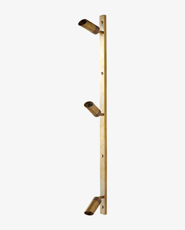 Bambua Bragi Lampada da Parete 3 Faretti Ottone