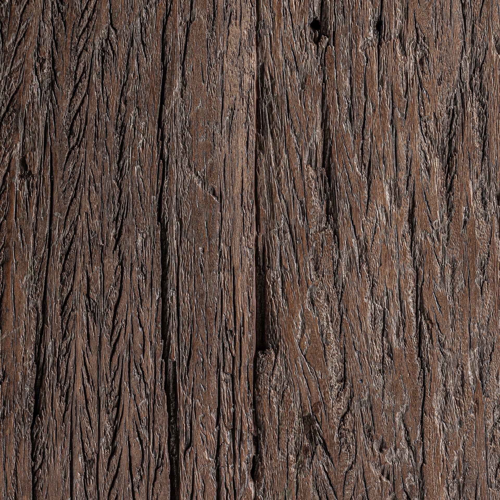 Bambua Toigne Tavolino Laterale Marrone in Legno Tropicale