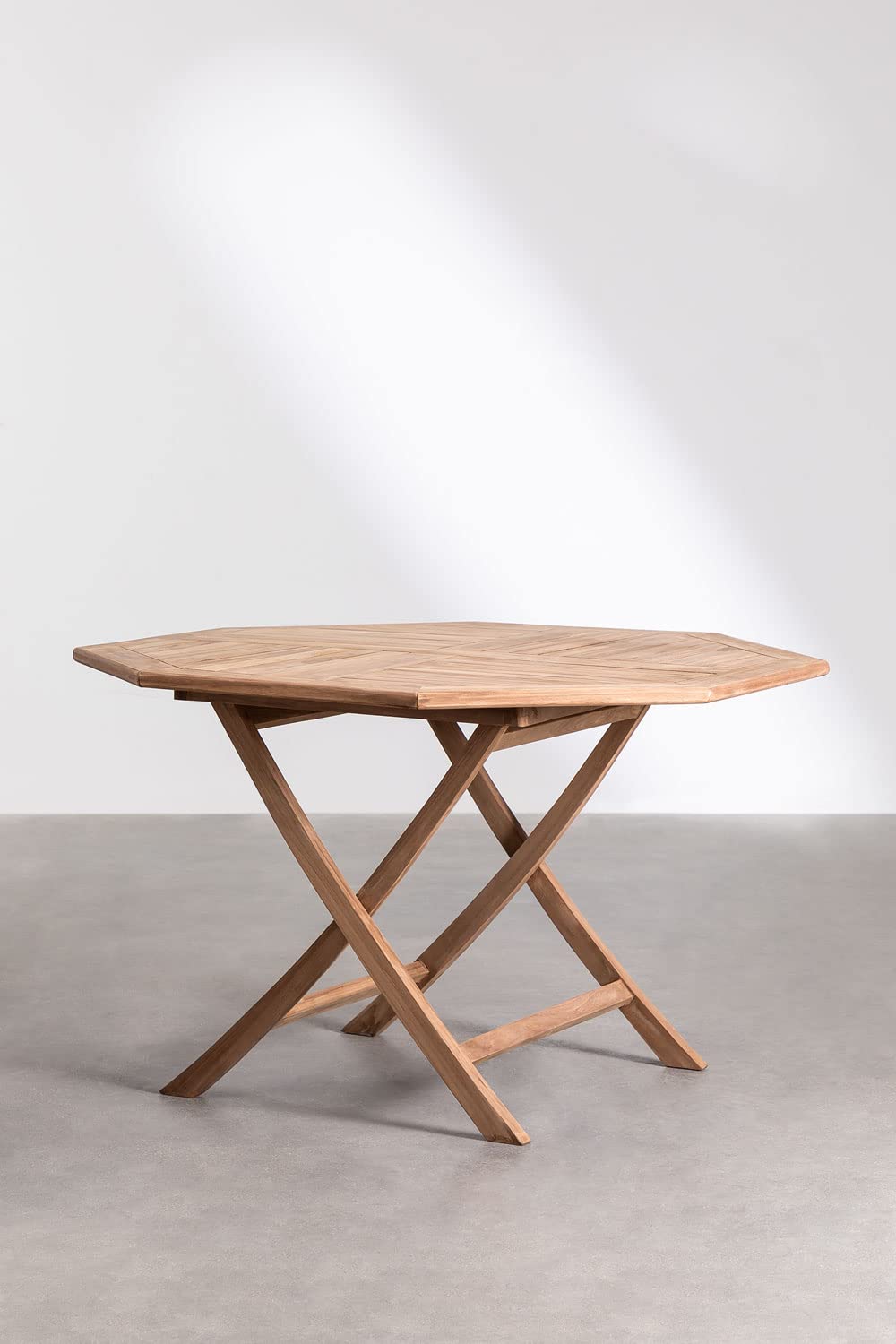Sklum Pira tavolo da giardino pieghevole teak Ø120 cm