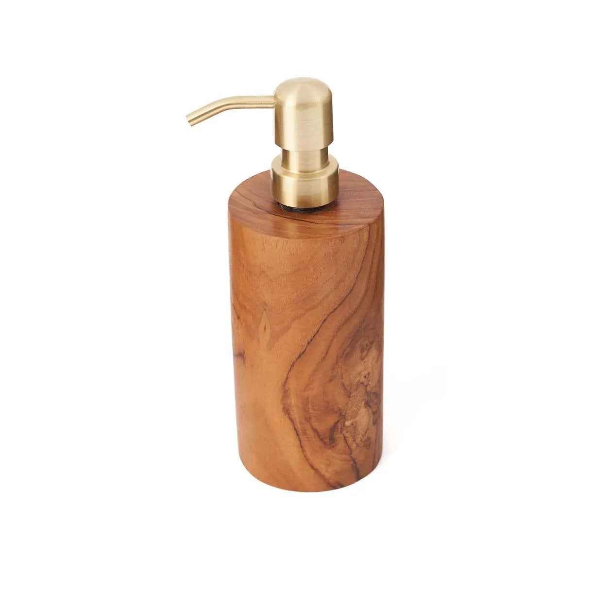 Bambua Wooden Soap Dispenser portasapone teak naturale