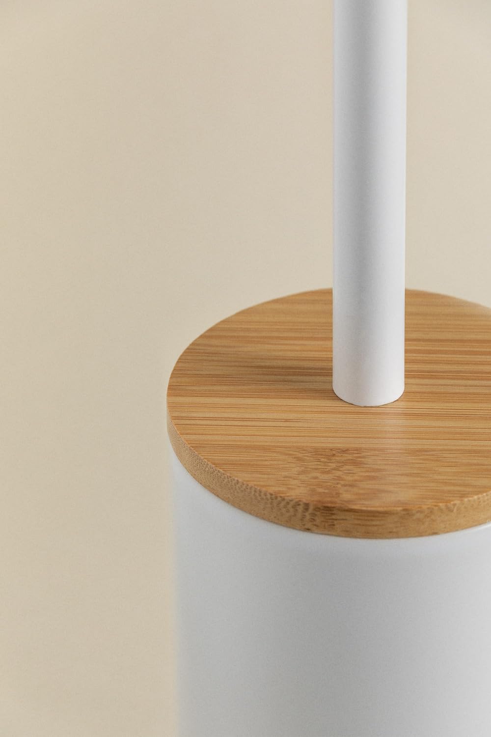 Sklum Elvan Scopino WC Ceramica e Bambù Bianco