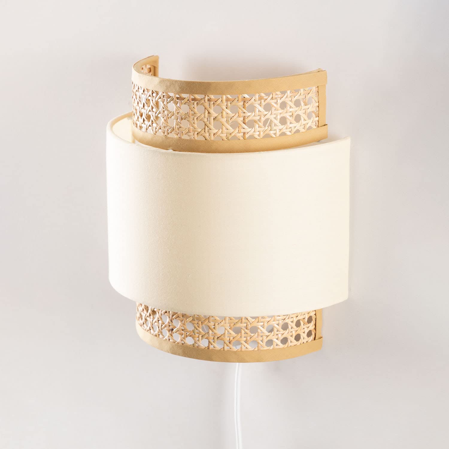 Sklum Satu Lampada da Parete Applique Rattan 25 cm