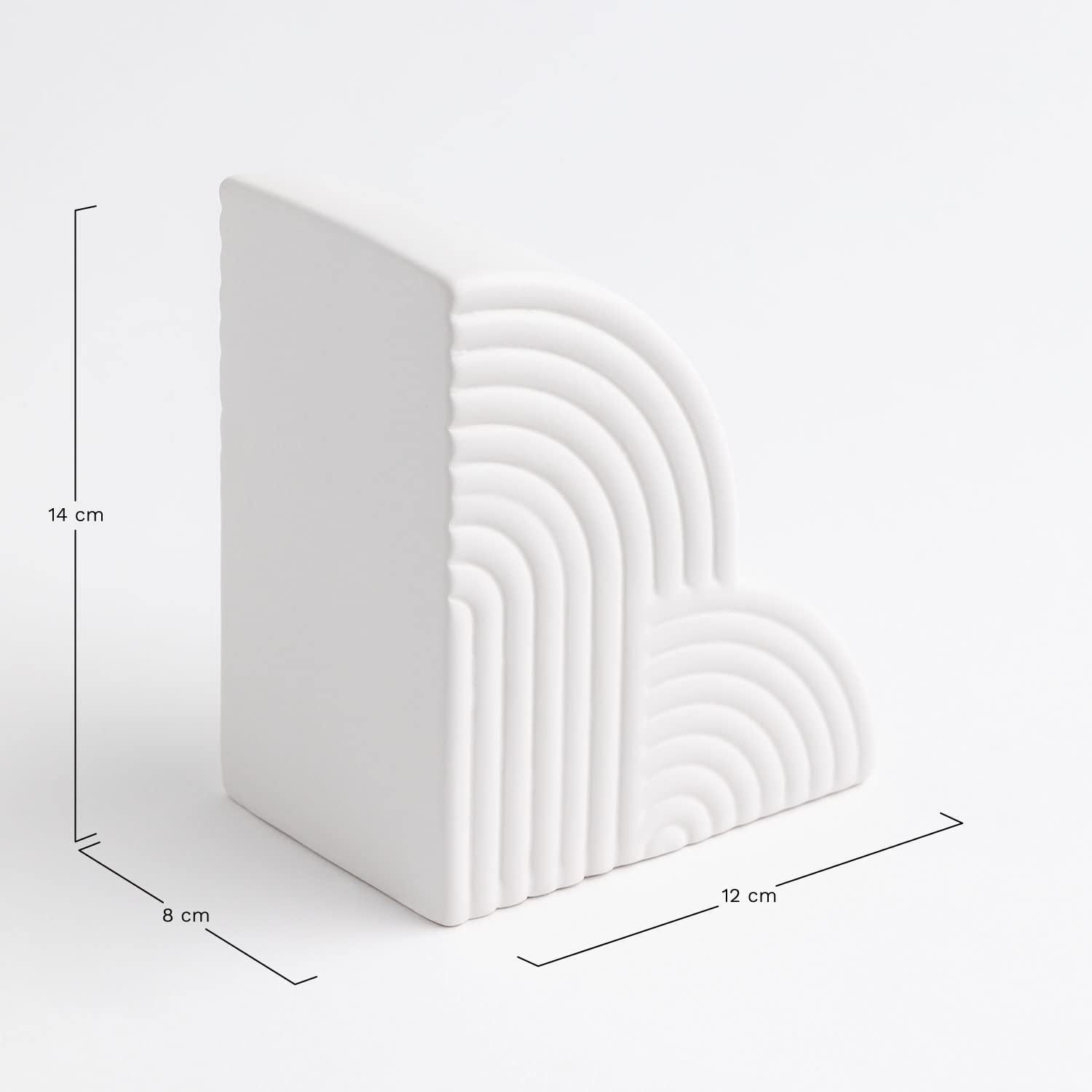 Sklum Belzer Set 2 Fermalibri in Ceramica Neutra