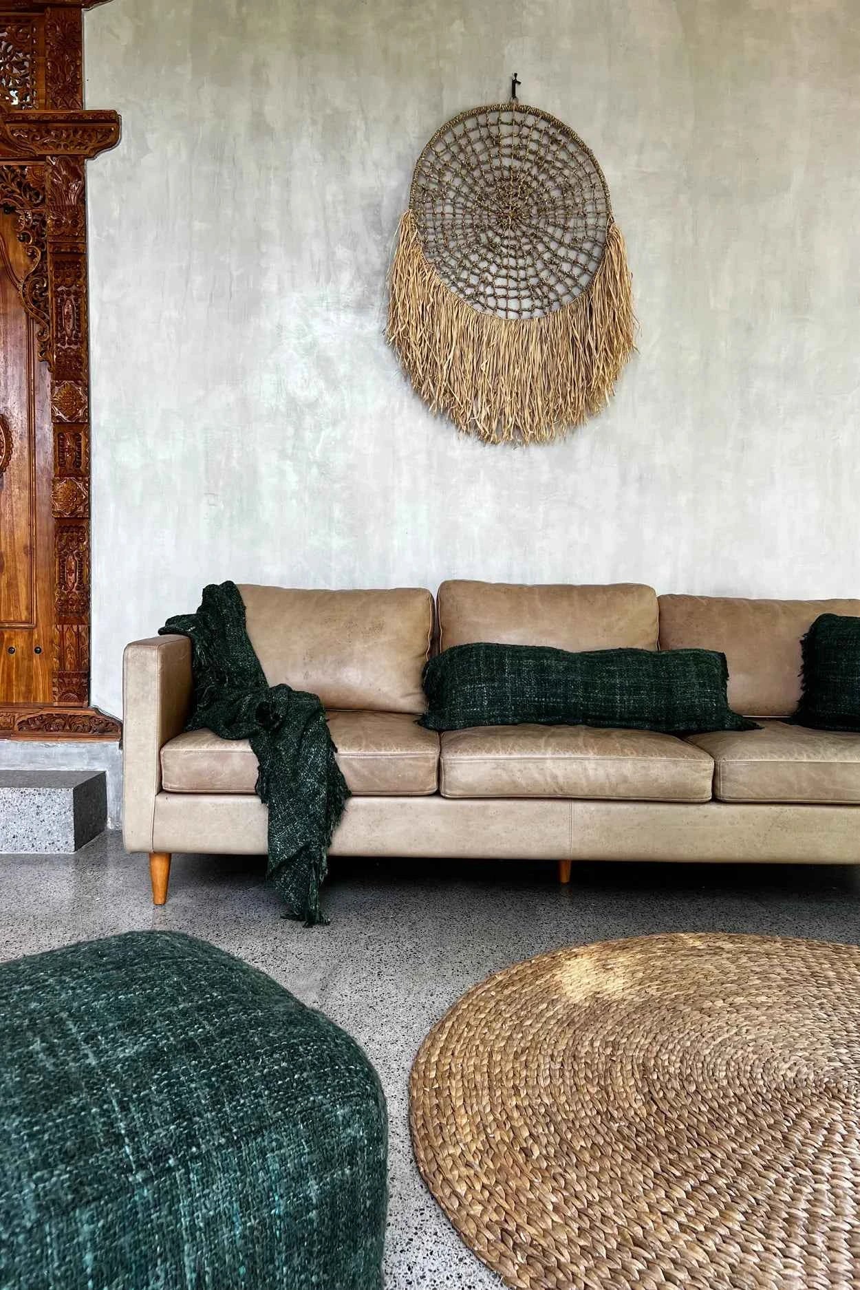 Bambua Oh My Gee copricuscino cotone verde bosco 35x100