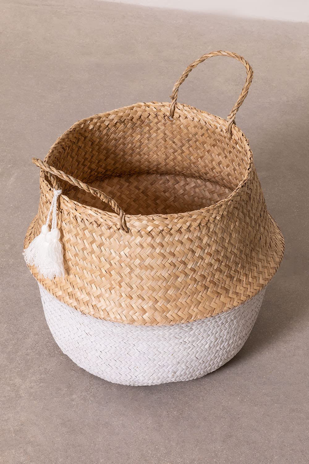 Sklum Kahs Borl cesta Ø45x40 cm in giunco