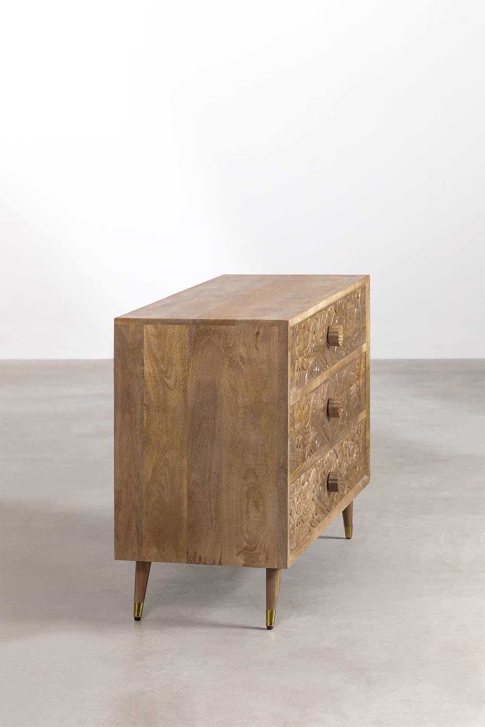 Sklum Benon cassettiera legno mango 3 cassetti