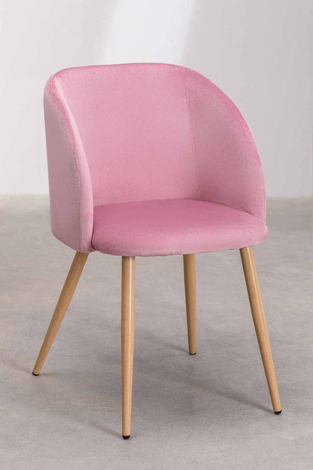 Sklum Kana sedie velluto con braccioli peonia 4 pezzi