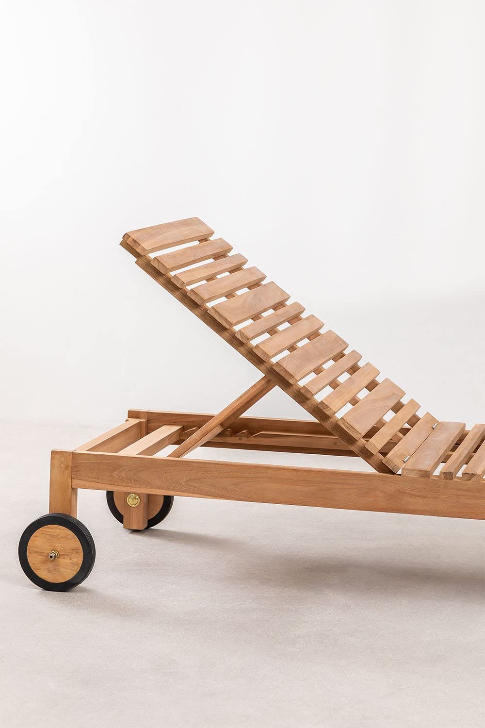 Sklum Kurni Lettino in Teak 208 cm con Ruote