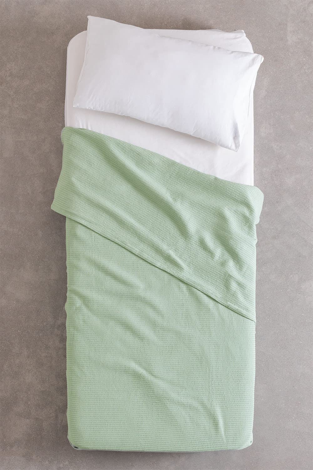 Sklum Bimba Verde Menta coperta in cotone 150x220 cm