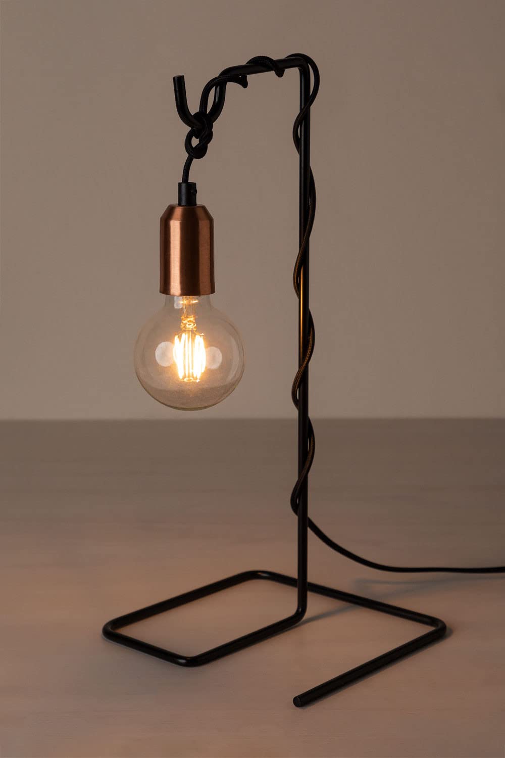 Sklum Loop lampada da tavolo oro rosa 46 cm