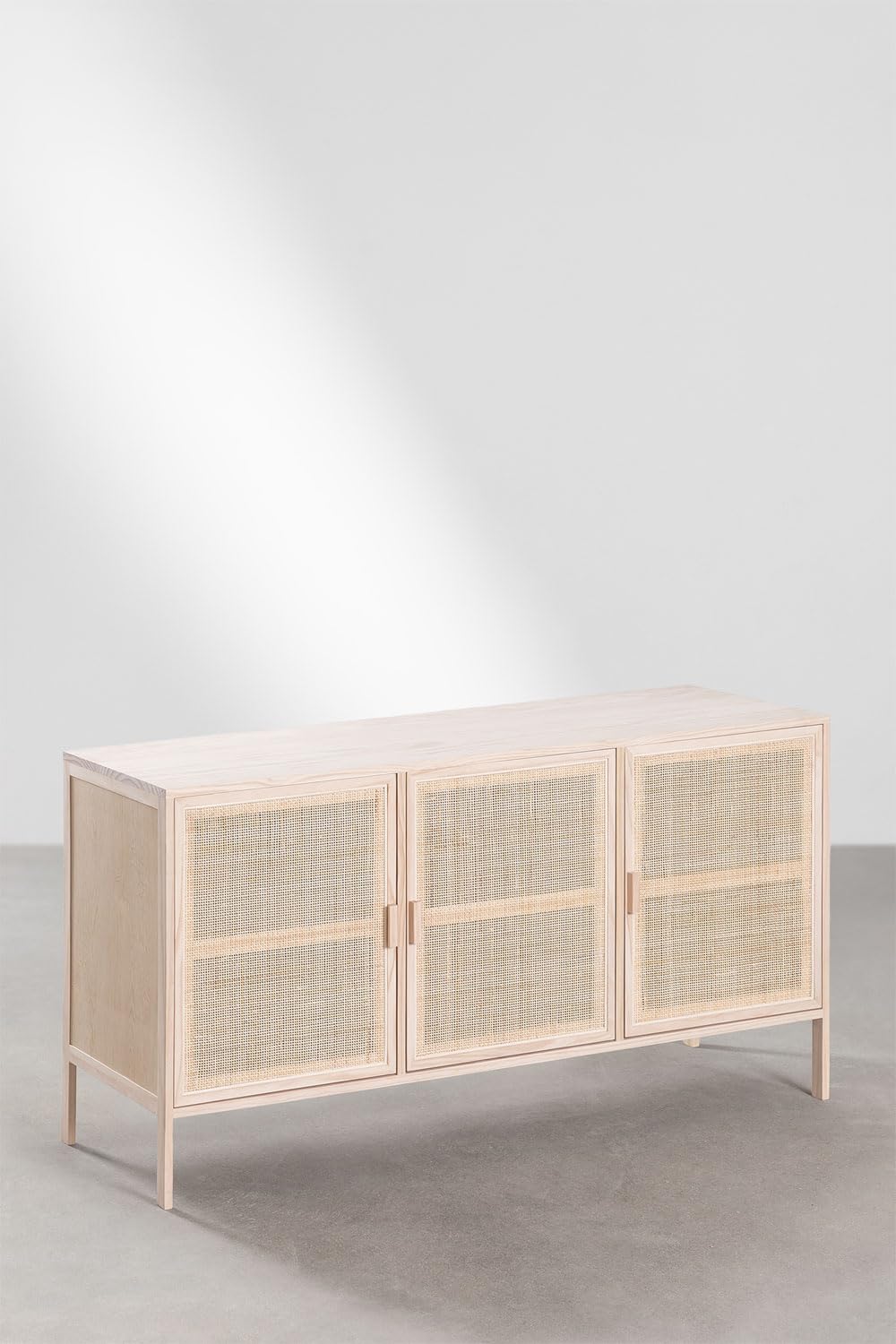 Sklum Reyna credenza in rattan e pino 136 cm