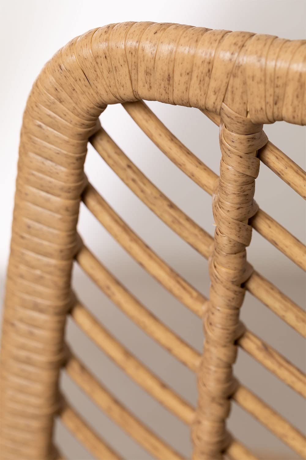 Sklum Gouda sgabelli alti giardino rattan naturale 2 pezzi
