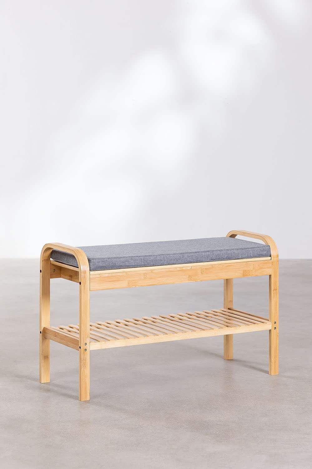 Sklum Kalapi scarpiera in bambù grigia 90 cm