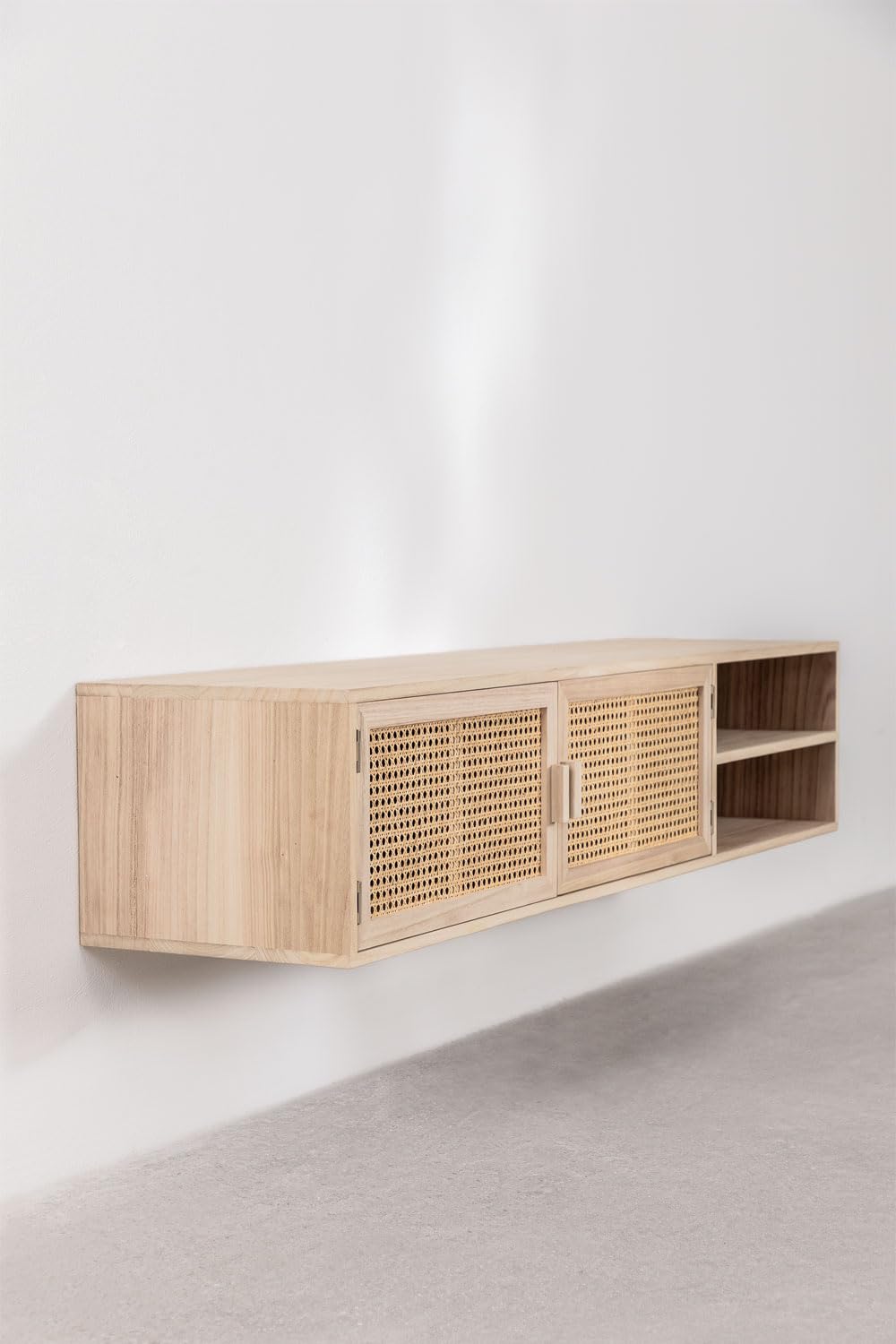 Sklum Ralik mobile TV sospeso legno 150 cm rattan