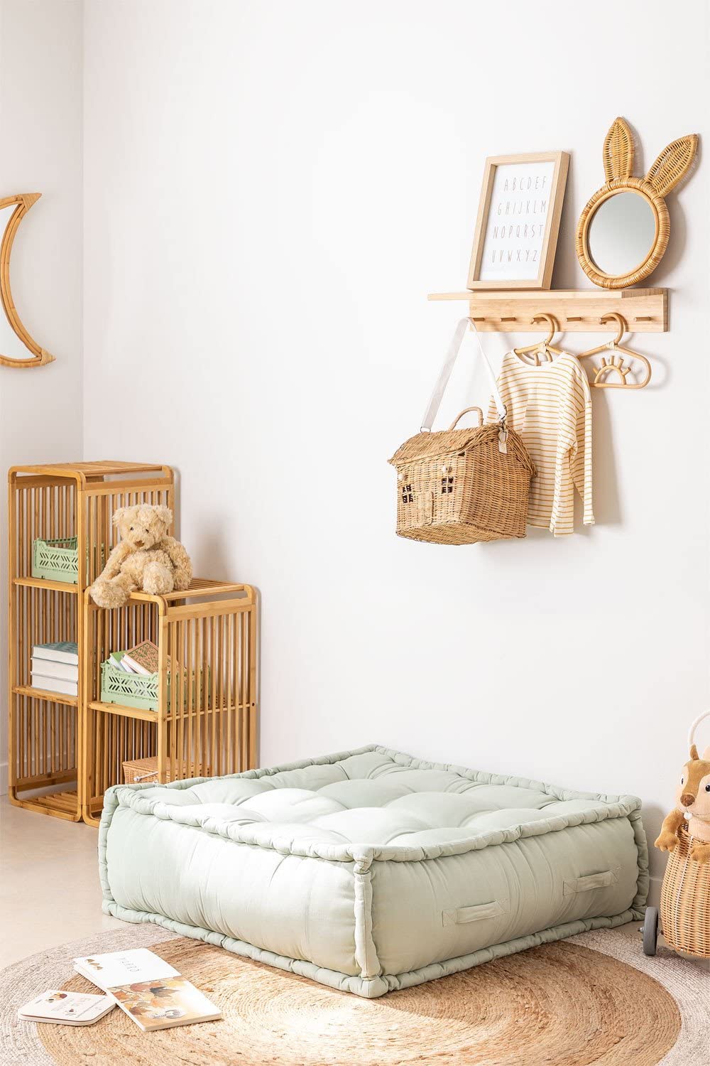 Sklum Yebel Iceberg pouf divano modulare cotone bianco