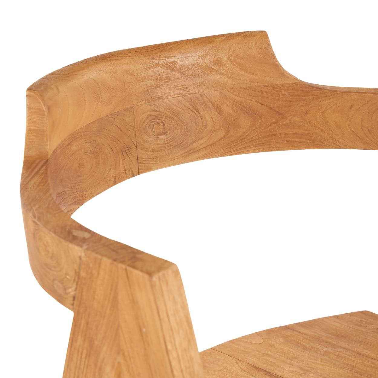 Bambua Nihi Sumba Sedia da Pranzo in Teak da Esterno