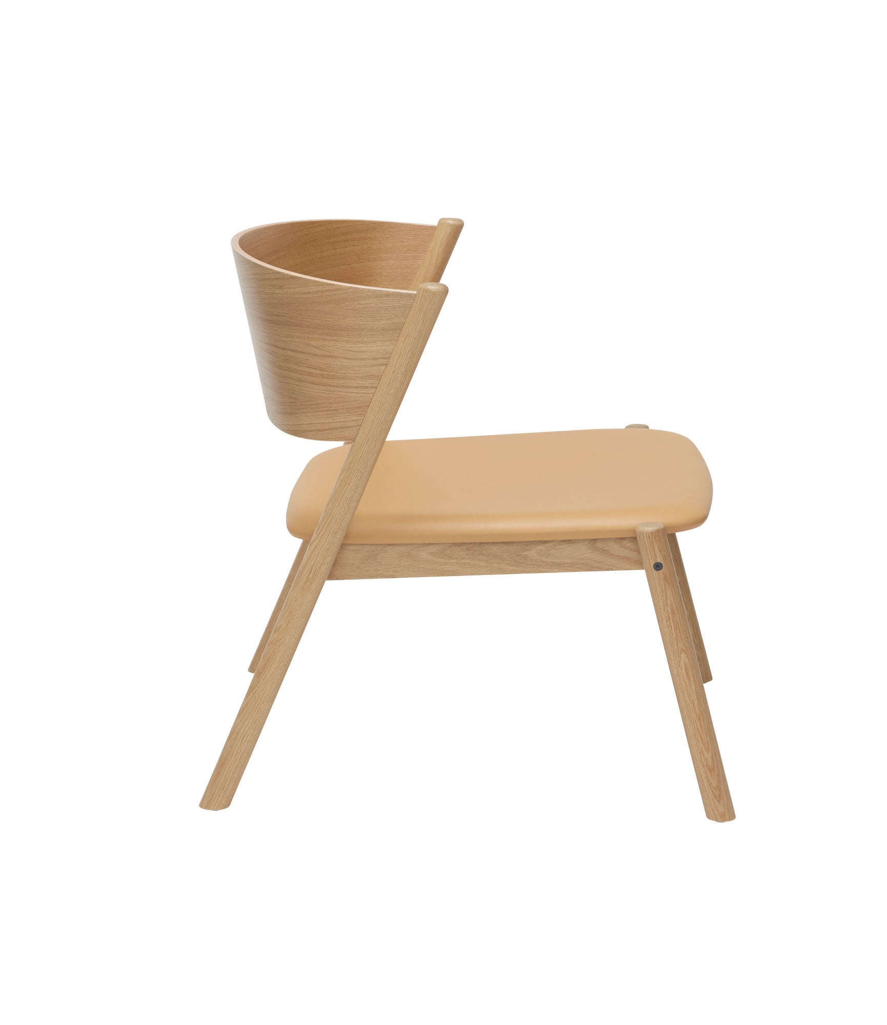 Bambua Oblique poltrona lounge naturale in pelle