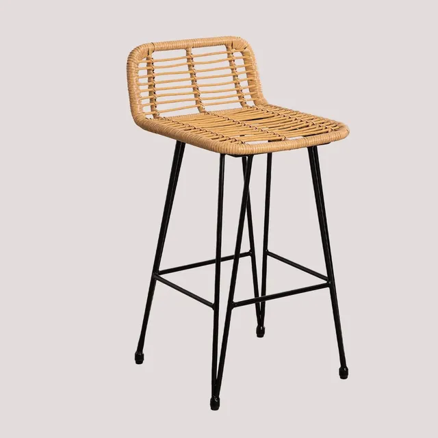 Sklum Meibel sgabello alto giardino rattan 85,5 cm