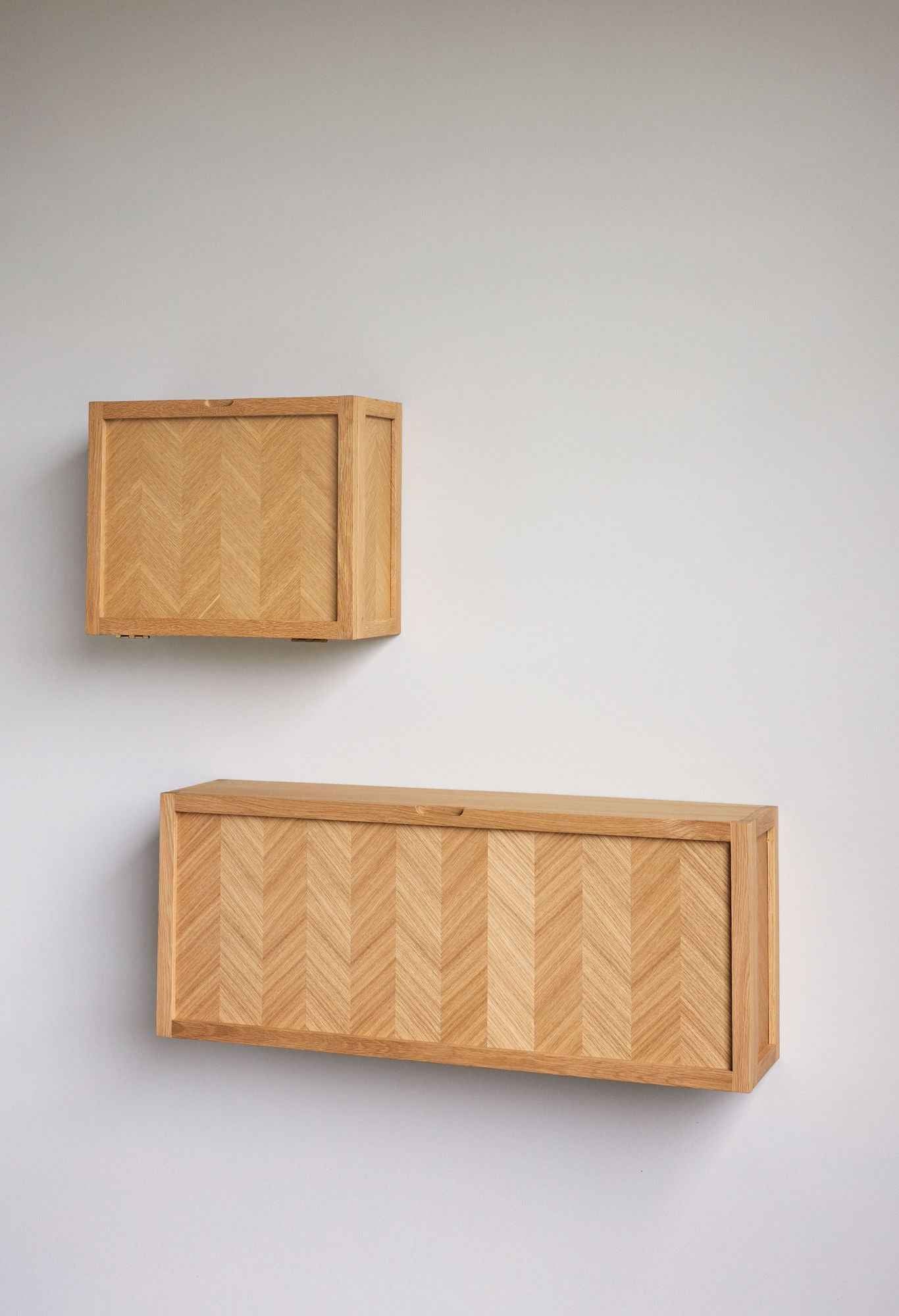 Bambua Herringbone scarpiera rovere naturale