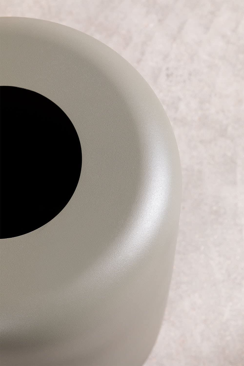 Sklum Dehli vaso in metallo verde kaki geometrico 45 cm