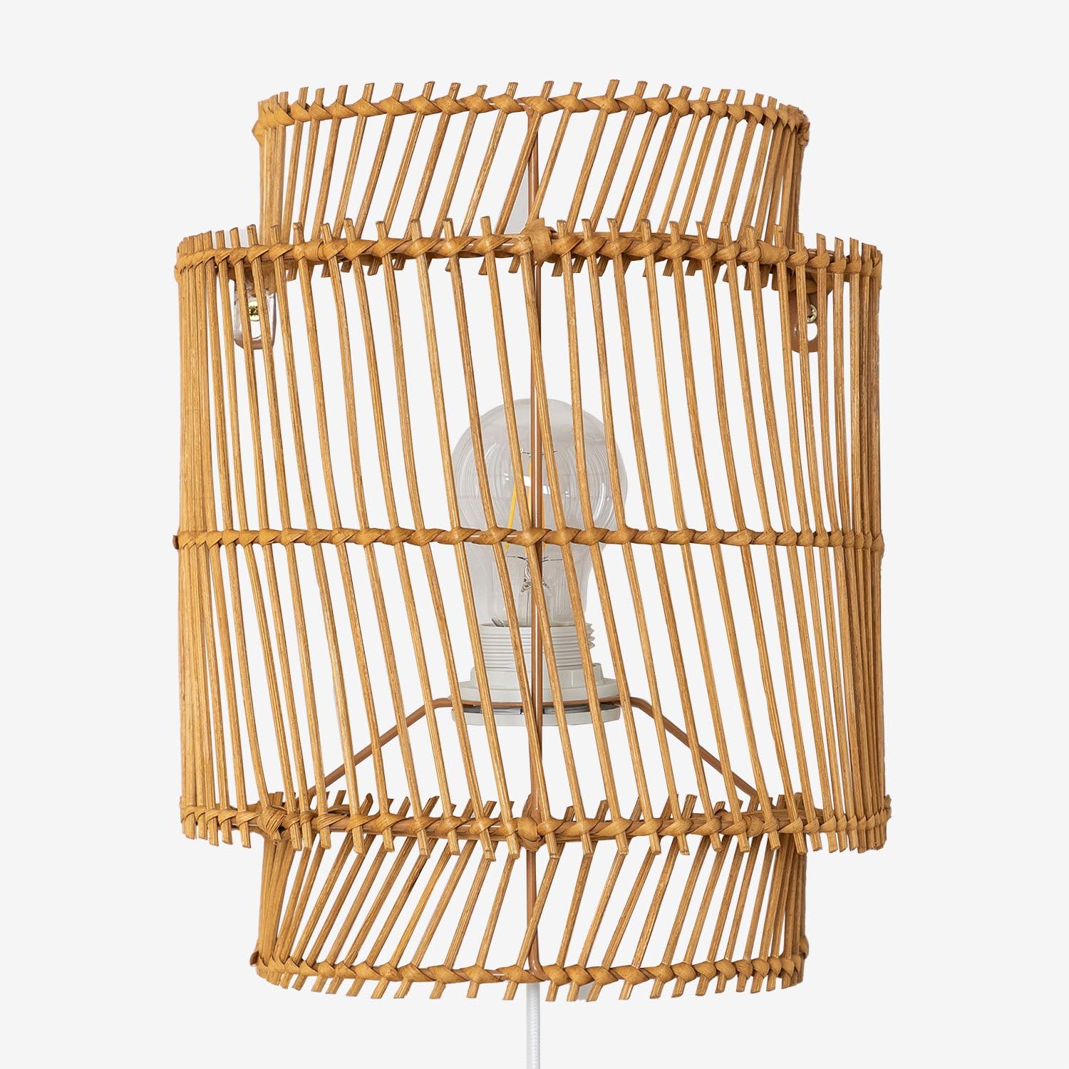 Sklum Kuke lampada da parete rattan natural