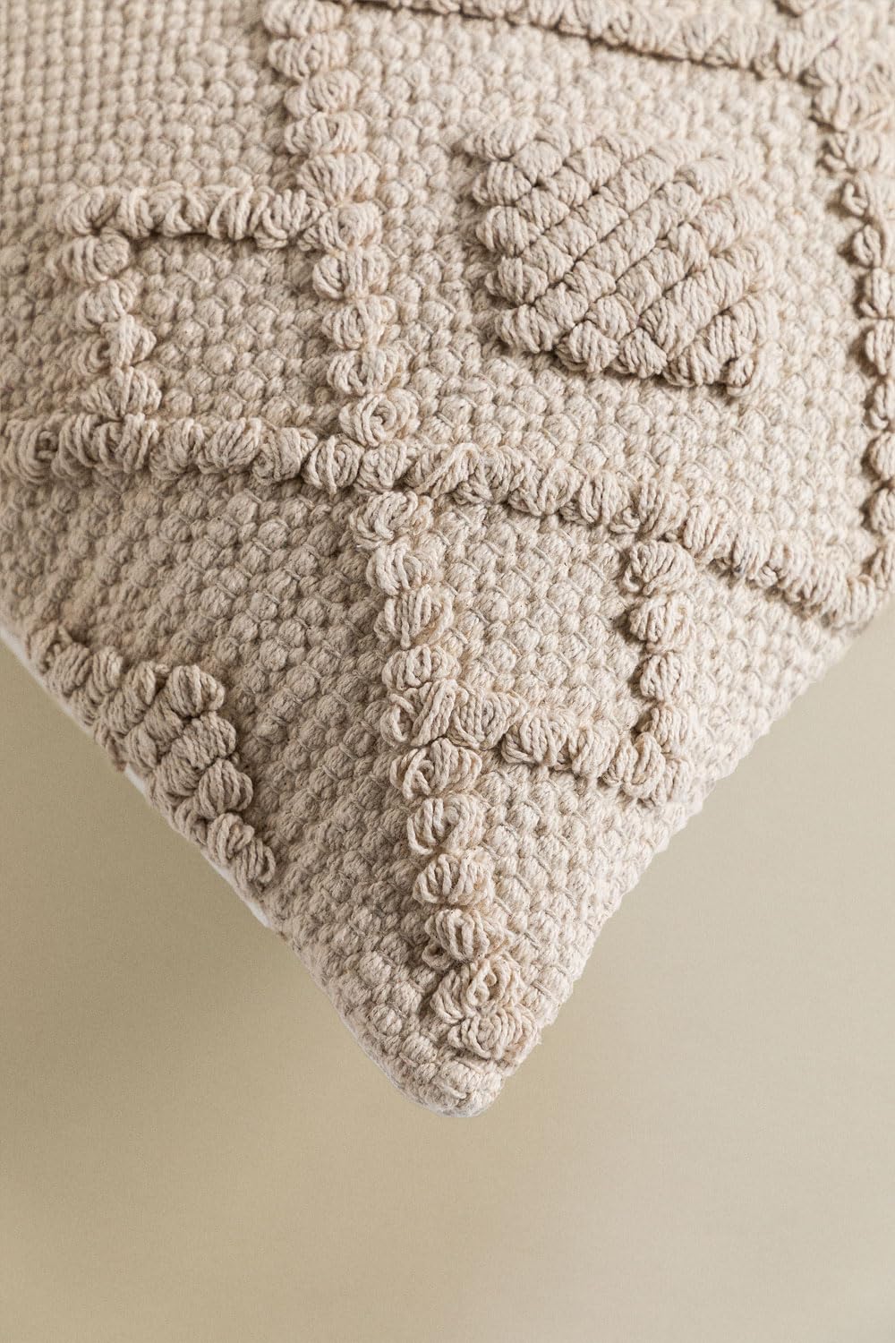 Sklum Gubby cuscino quadrato cotone 50x50 beige lino