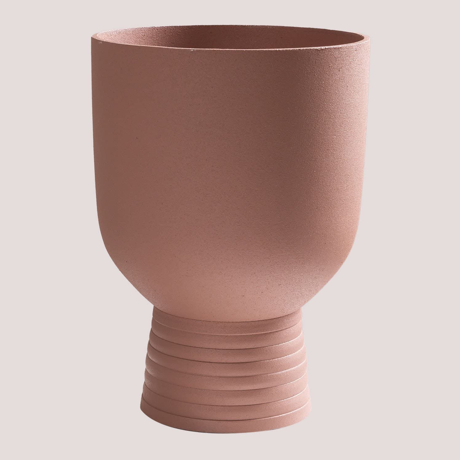Sklum Fero vaso in alluminio incarnato 22 cm