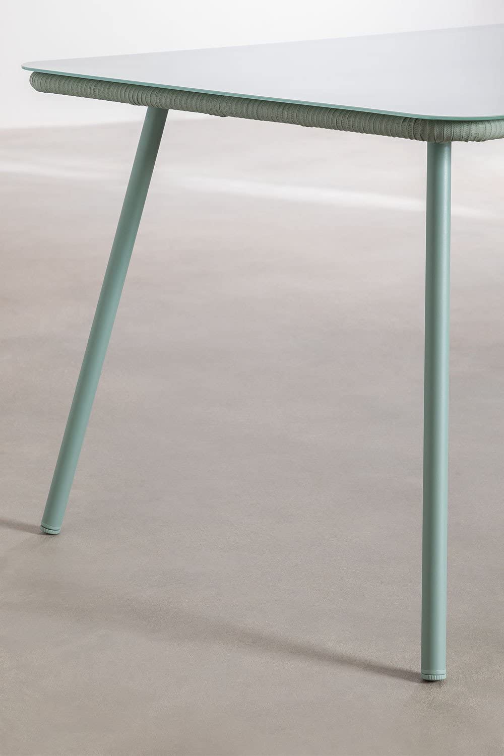 Sklum Arhiza Style tavolo giardino 160x90 vetro celadon
