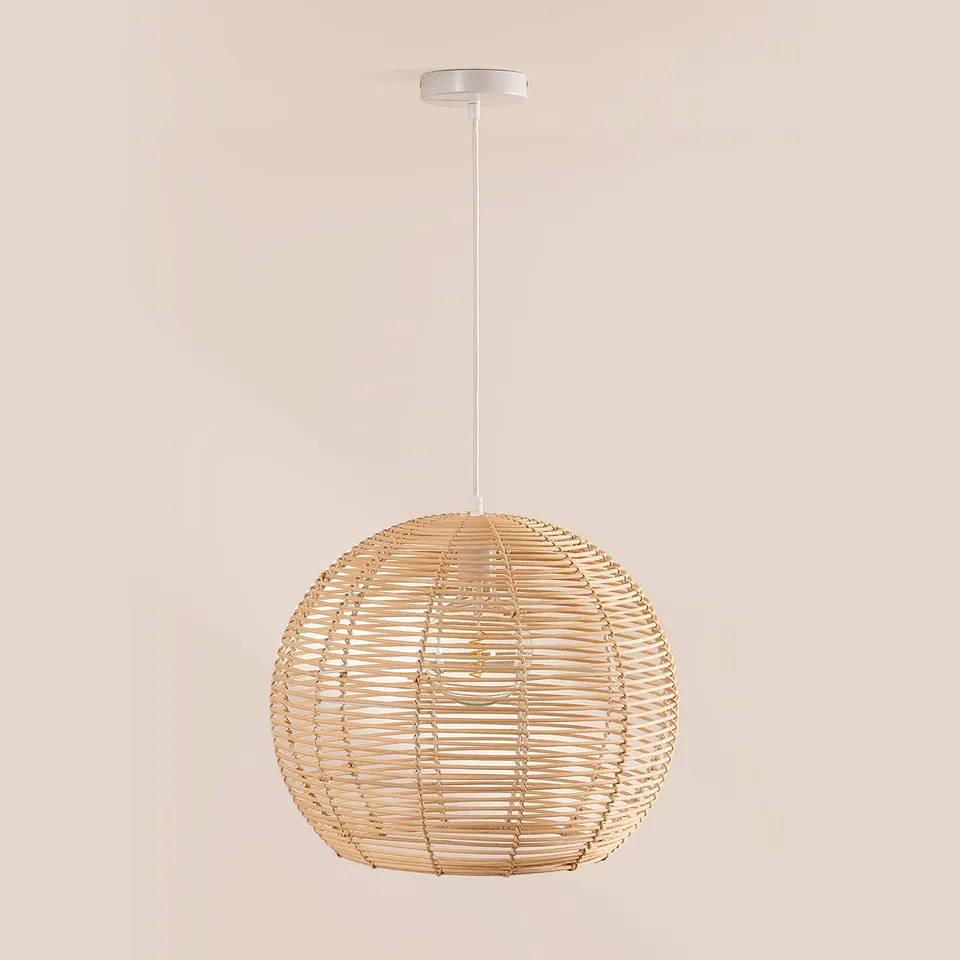 Sklum Alpe lampada da soffitto rattan Ø45 cm