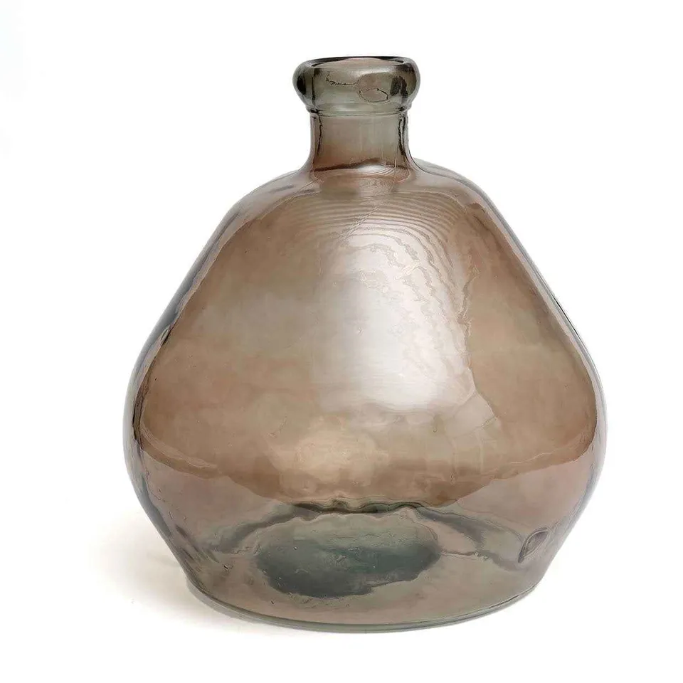 Bambua Bolai vaso vetro riciclato beige