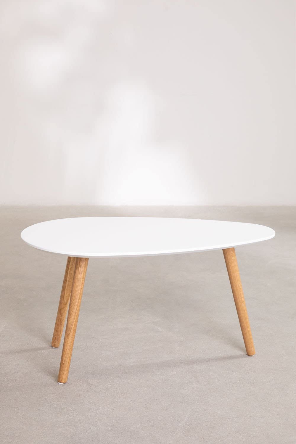 Sklum Gudda Tavolino Legno Frassino Bianco 75 cm
