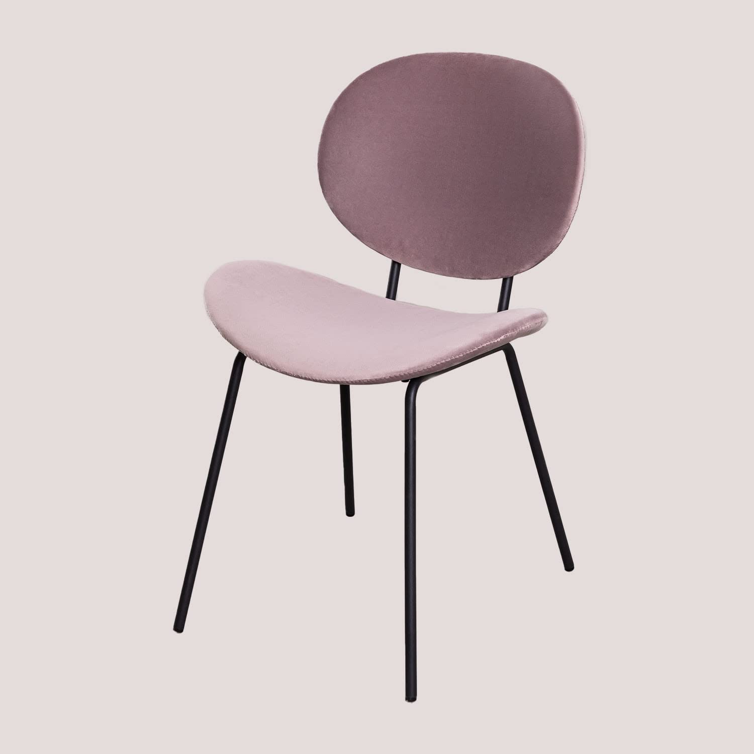 Sklum Laure Sedia Velluto Rosa Malva
