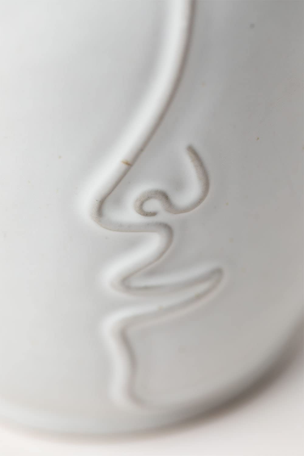 Sklum Aledi Vaso in Ceramica Bianco Antico Viso 21 cm