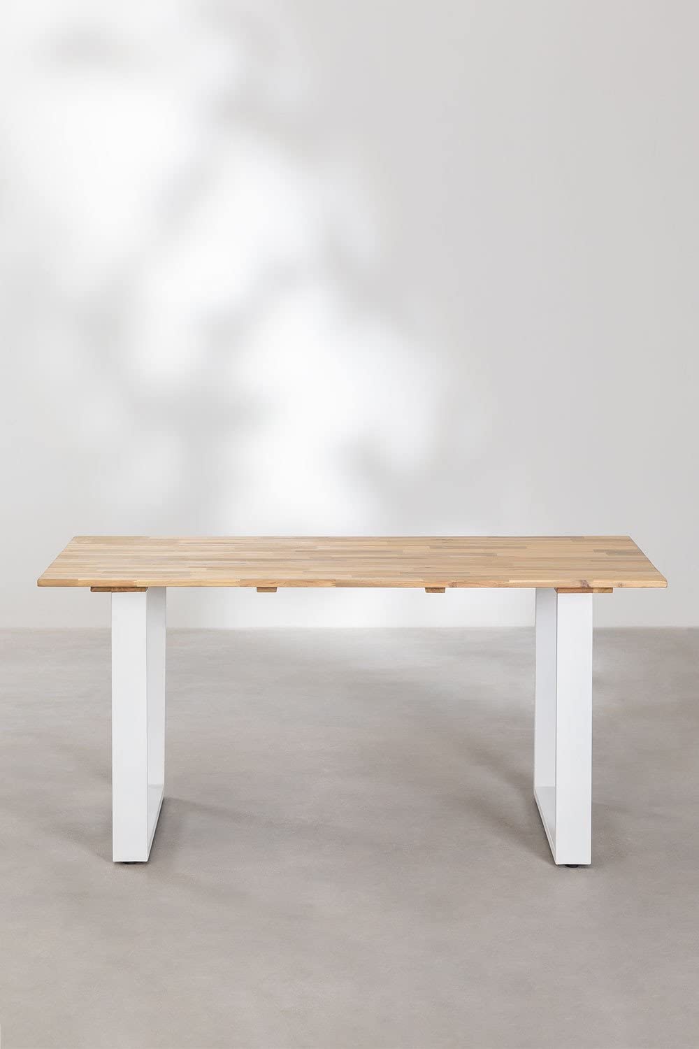 Sklum Melina Tavolo Giardino Rettangolare 160x90 Bianco Acacia