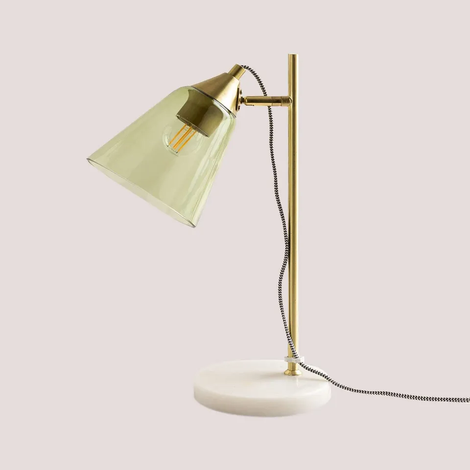 Sklum Meuris lampada da tavolo in marmo e vetro